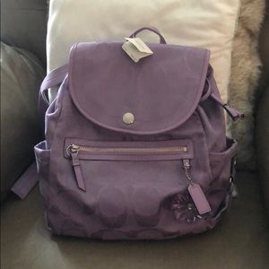 New with Tag: COACH Kyra Nylon Signature Backpack